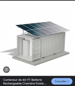 solar powered container cold storage